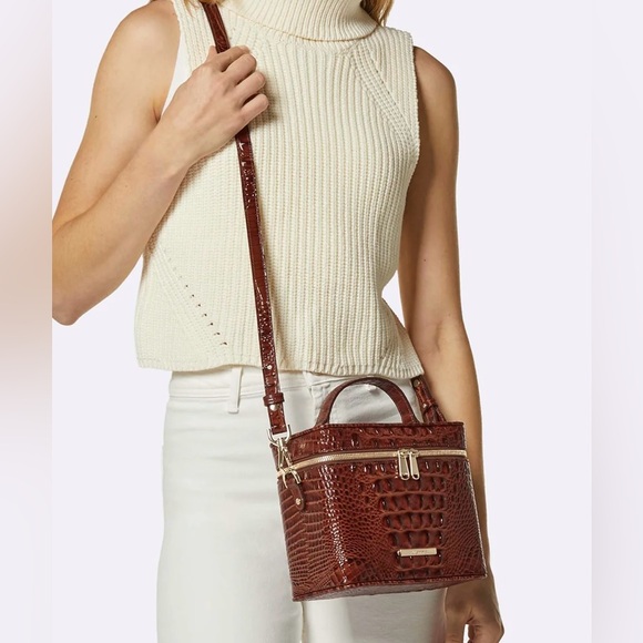 NWT Brahmin Exclusive CHANTAL in SALT WATER TAFFY Melbourne Crossbody #2 - Picture 15 of 15